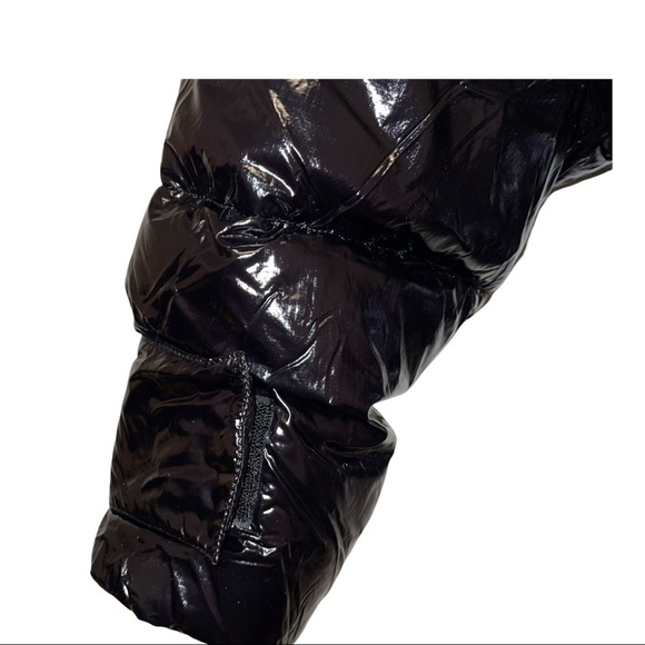 Zara Combination Puffer Black Jacket Woman Size S - Picture 8 of 10